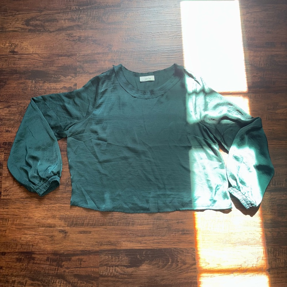Buckle Forest Green Blouse